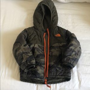 The North Face, Reversible, Camo jacket 4T